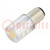 Lampadina LED; giallo; BA15D,T20; 24VDC; 24VAC; -20÷60°C