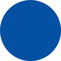Folienetiketten - Blau, 7.5 cm, Polyethylen, Selbstklebend, Rund, Seton