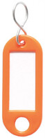 Schlüsselanhänger orange, mit S-Haken und Aufhängeöse