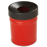 Abfallbehälter TKG selbstlöschend FIRE EX, 30 ltr.,weiß, rot, blau, lichtgr., graphit, schwarz Version: 2 - rot