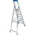 Stufen-StehLeiter, fahrbar (Alu), Arbeitshöhe 3,65 m,Standhöhe 1,65 m, Leiternlänge 2,3 m, 11,7 kg
