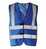 Korntex Hi-Vis Safety Vest With 4 Reflective Stripes Hannover KX140 XL Royal Blue