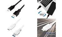 LogiLink USB 3.2 Kabel, USB-A - USB-C Stecker, 0,5 m, weiß (11116913)