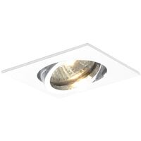 Produktbild zu Lampada ad incasso per soffitto Quad H 230 V, max. 50 Watt, 82x82 mm,bianco
