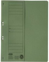 Skoroszyt kartonowy oczkowy Elba, 1/2 A4, do 150 kartek, 250 g/m2, zielony