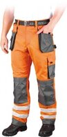 Spodnie odblaskowe do pasa Leber&Hollman Formen, rozmiar 52, pomarańczowo-szary