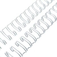 Grzbiety do bindowania Argo, 11mm, drut, 100 sztuk, biały