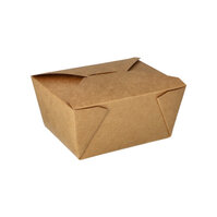 Lunchboxen, Pappe "pure" 750 ml 6,4 cm x 9 cm x 11,3 cm braun