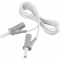 CORDON DE MESURE DE SÉCURITÉ[BANANE MÂLE 4 MM -BANANE MÂLE 4 MM ] ULTRA FLEXIBLES 1.50 M;BLANC;MSB-501 10 A VOLTCRAFT VC-8063555