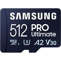 SD MicroSD Card 512GB Samsung SDXC PRO Ulti.(Class10) Adap retail