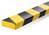 DURABLE Flächenschutzprofil S20, gelb/schwarz, selbstklebend, 60 x 20 mm, Länge 1 m