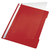Hefter Standard, A4, langes Beschriftungsfeld, PVC, rot