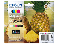 Epson 604XL tintapatron 4 dB Eredeti Nagy (XL) kapacitású Fekete, Cián, Magenta, Sárga