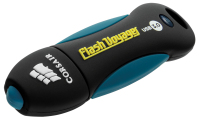 Corsair 64GB Voyager V2 USB flash meghajtó USB A típus 3.2 Gen 1 (3.1 Gen 1) Fekete, Kék