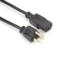 Black Box EPXR12 kabel zasilające Czarny 3 m NEMA 5-15P C13 panel