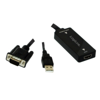 LogiLink CV0060 video kabel adapter Zwart