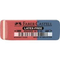 Faber-Castell 187040 gomme à effacer Bleu, Rouge 1 pièce(s)