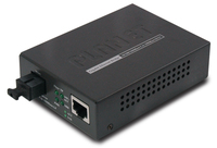 PLANET 10/100/1000Base-T to WDM netwerk media converter 2000 Mbit/s 1310 nm Zwart