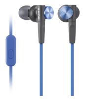 Sony MDR-XB50AP Zestaw słuchawkowy Douszny Złącze 3,5 mm Czarny, Niebieski