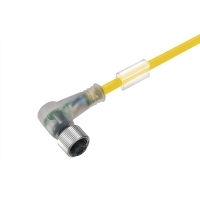 Weidmüller SAIL-M12BW-3L3.0UGE cable de señal 3 m Transparente, Amarillo