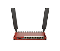 Mikrotik L009UiGS-2HaxD-IN draadloze router Gigabit Ethernet Single-band (2.4 GHz) Rood