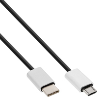 InLine 35844 USB-kabel USB 2.0 1,5 m Micro-USB B USB C Zwart