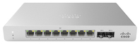 Cisco Meraki MS120-8FP Géré L2 Gigabit Ethernet (10/100/1000) Connexion Ethernet, supportant l'alimentation via ce port (PoE) Gris