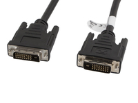 Lanberg CA-DVID-10CC-0030-BK Dvi-D (24+1Pol) Stecker auf Dvi-D (24+1Pol) Stecker Dual Link Kabel, 3m schwarz cable DVI Negro