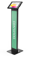 Compulocks iPad 10.9" 10th Gen Swell Enclosure Brandable Floor Stand Black