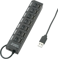 Renkforce RF-4847589 hálózati csatlakozó USB 2.0 480 Mbit/s Fekete