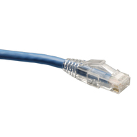 Tripp Lite N202-075-BL Cat6 Gigabit Massivleiter-Ethernet-Kabel (UTP), hakenlos (RJ45 Stecker/Stecker), PoE, Blau, 22,86 m