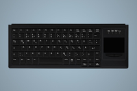 Active Key AK-4400-TP-B/US clavier USB + PS/2 QWERTY Anglais américain Noir