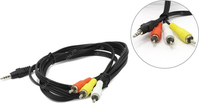 Gembird CCA-4P2R-2M audio cable 3.5mm 3 x RCA Black