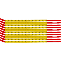 Brady SCNG-10-4 kabelmarker Zwart, Geel Nylon 300 stuk(s)