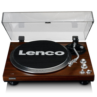 Lenco L-92WA Plattenspieler Audio-Plattenspieler mit Riemenantrieb Walnuss