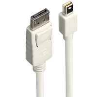 Lindy 41056 DisplayPort kábel 1 M Mini DisplayPort Fehér