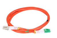 Extralink Patchcord LC/UPC-LC/APC Wielomodowy, OM2, Duplex, 3mm, 2m