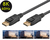 Goobay 65808 câble DisplayPort 1 m Noir