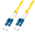 Lindy 47452 kabel optyczny 3 m LC OS2 Żółty
