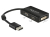 DeLOCK 0.16m DisplayPort/VGA+HDMI+DVI 0,16 m VGA (D-Sub)+ HDMI + DVI Zwart