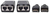 Manhattan 207386 extension audio/video Émetteur et récepteur réseau Noir