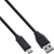 InLine USB 2.0 Kabel, USB-C Stecker an A Stecker, schwarz, 2m