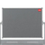 Nobo Mobile Combination Board Magnetic Steel Whiteboard/Grey Felt Noticeboard Horizontal Pivot 1200x900mm