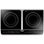 Unold Double Elégance Black, Stainless steel Countertop 60 cm Zone induction hob 2 zone(s)