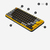 Logitech POP Keys Wireless Mechanical Keyboard With Emoji Keys tastiera RF senza fili + Bluetooth QWERTZ Svizzere Nero, Grigio, Giallo