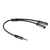 ACT AC3620 Audio-Kabel 0,15 m 3.5mm 2 x 3.5mm Schwarz