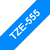 Brother TZE-555 ruban d'étiquette Blanc sur bleu
