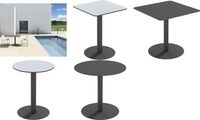 PAPERFLOW Table de jardin CROSS, (L)800 x (P)800 mm, gris (74600609)