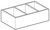GE Smyle Square Schubladeneinsatz H-Unterteilung, 32,3x9,8x20cm, lava 500676001