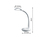 LED Schreibtischleuchten 2er SET Weiß, Flexgelenk & Touch Dimmer, 32cm hoch